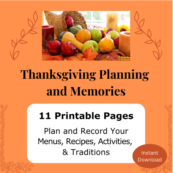 Thanksgiving Memory Pages